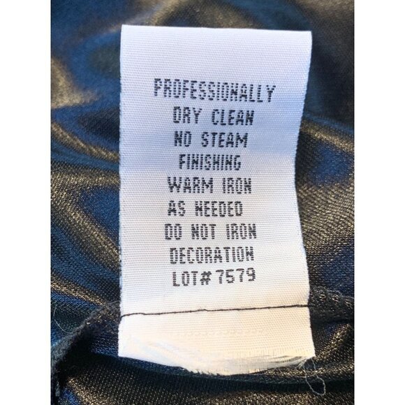 Vintage Y2K NWT Fairycore Slip Dress Black Floral Embroidered Beaded 16W - Picture 10 of 11